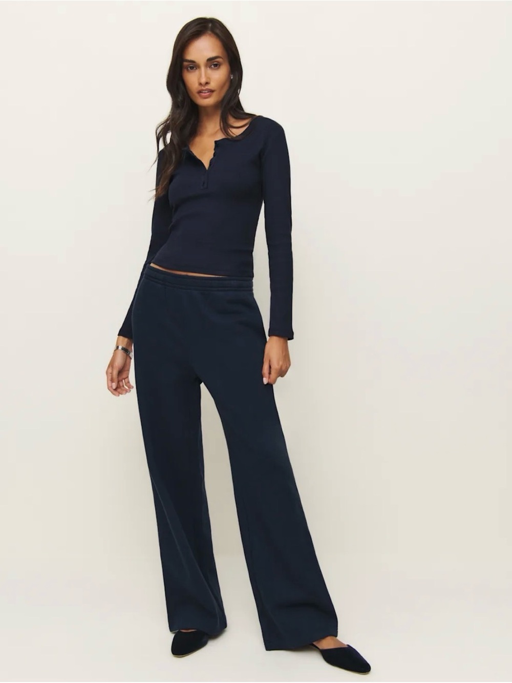 Reformation Kira wide leg sweatpants